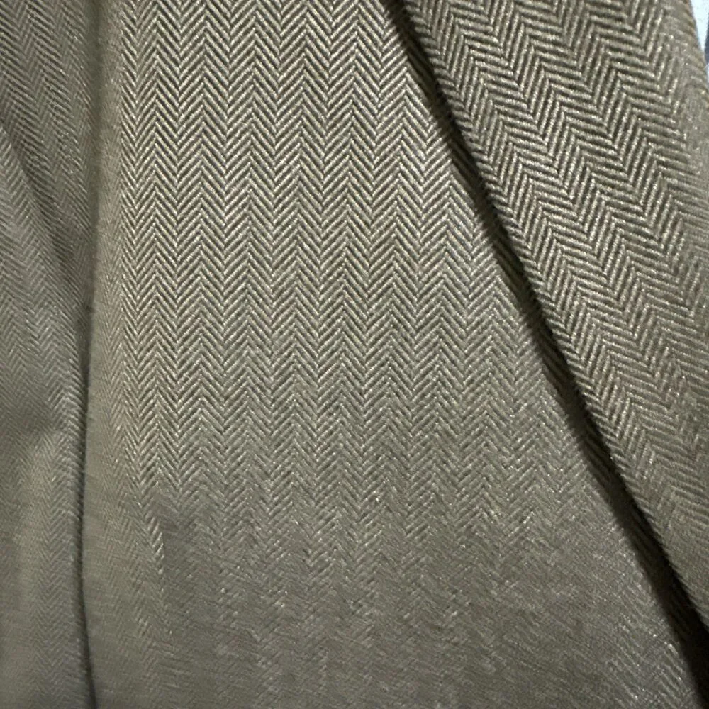 Ralph Lauren Herringbone Equestrian Blazer Sport Coat W/Elbow Patches Size 46R - Picture 3 of 16